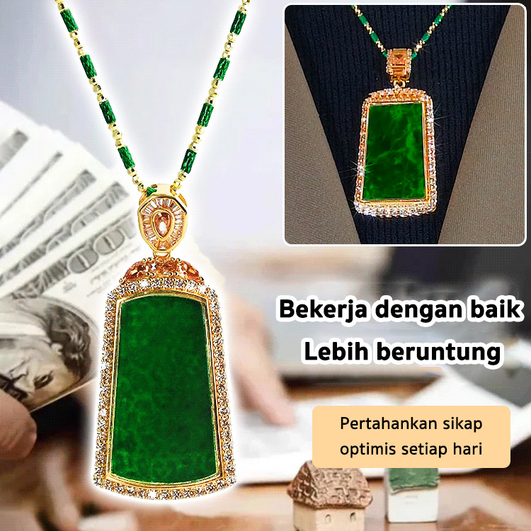 Perisai Perdamaian Jadeite Panjang Umur - Membawa Keberuntungan, Kesehatan, Kekayaan