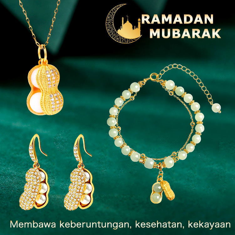Promosi Ramadan-Perhiasan keberuntungan giok Peanut Hetian- Membawa Kekayaan, Kesehatan, dan Kedamaian