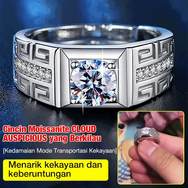 Promosi Ramadhan-Yang Kedua Hanya 80rb-Xiangyun Moissanite Ring dengan sertifikat GRA - Free kotak perhiasan