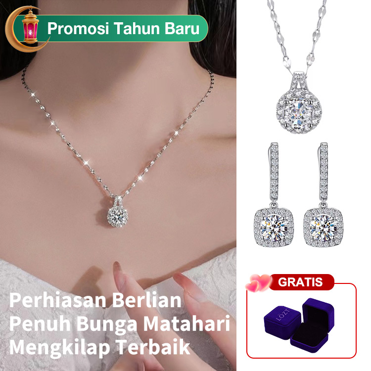 Kalung Berlian Penuh Bunga Matahari