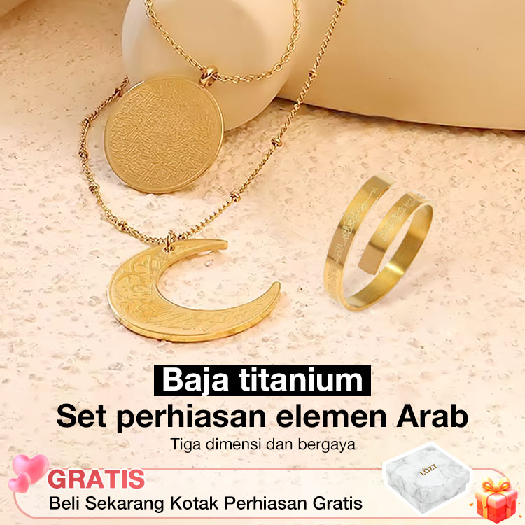 Promosi Idul Adha - Ayatul Kursi Perhiasan Huruf Arab - Kotak perhiasan gratis	