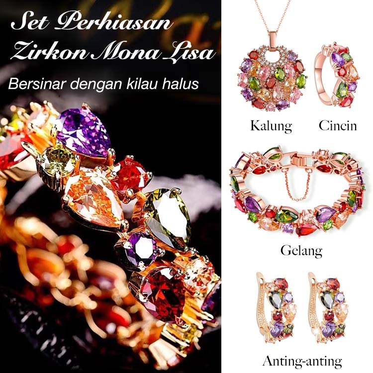 Set Perhiasan Zirkon Mona Lisa